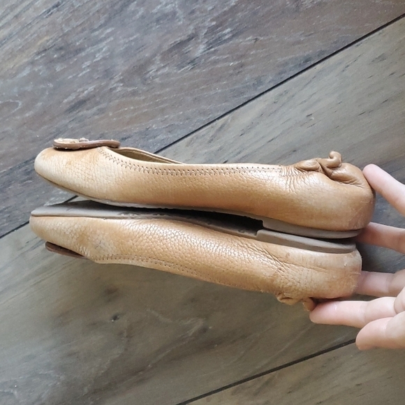 Tory Burch Womens Reva Logo Ballet classic Flats shoes sz 7M - Picture 5 of 12